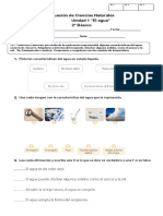 Evaluacion Ciencias Naturales 2° Unidad 4