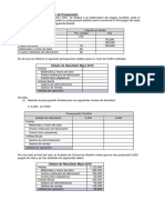 Ejercicio Análisis de Variación de Presupuesto