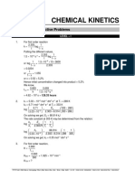 Chemical Kinetics: Solution To Subjective Problems