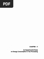 Chapter-V An Experimental On Energy Consumption in Tea Processing