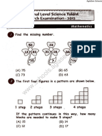 NSTSE 2012 Question Paper For Class 2