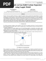 A Review Study On Gas-Solid Cyclone Separator Using Lapple Model - J4rv4i1001