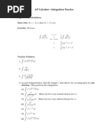 Integration Practice PDF