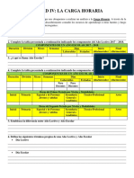 Tema IV. Carga Horaria