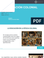 Educación en La Época Colonial