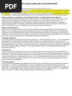 Qué Son Considerados Gastos Generales de Producción