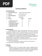 Plan de Aula de Tutoría 2018 Lucma