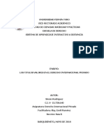 Ensayo Titulos Valores Derecho Internacional Privado-Simon