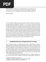 Theories of Organizational Learning As Resources of Organizational Education