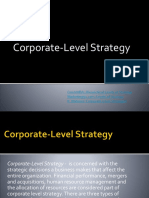 Quickmba: Hierarchical Levels of Strategy K. Malunes: Corporate Level Strategies