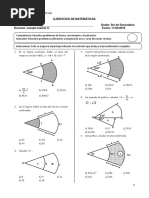 Problemas - Sector Cicular - Matematicas 5to Secundaria - YMCA