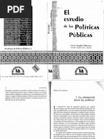 Luis F. Aguilar Villanueva El Estudio de Las Politicas Publicas.