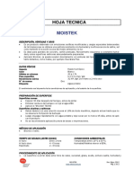 Moistek Ficha Tecnica PDF