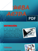 Prueba Acida