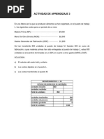 Analisis de Costos Por Producto