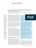 Education and Debate: British Hypertension Society Guidelines For Hypertension Management 1999: Summary