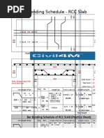 Bar Bending Schedule RCC Slab