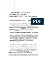 A Educação No Limiar Do Terceiro Milênio, Exigente de Outro Paradigma