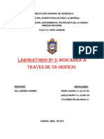 Lab. 3 (Descarga A Traves de Un Orificio) .