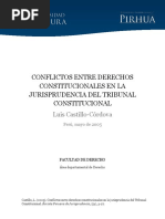 CASTILLO CORDOVA, Luis. Conflictos Derechos Constitucionales Jurisprudencia Del TC PDF