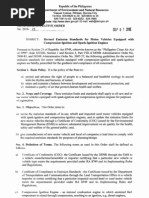 DAO 2010-23 - Revised Emission Standards For Motor Vehicles Equipped With Compression-Ignition and Spark-Ignition Engines