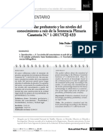 Iván Pedro Guevara Vásquez El Estándar Probatorio y Los Niveles Del Conocimiento A Raíz de La Sentencia Plenaria Casatoria N 1 2017 CIJ 433