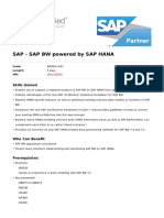 Sap BW Powered by Sap Hana