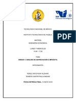 Unidad 3. Análisis de Depreciación e Impuesto.