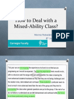 How To Deal With A Mixed Ability Class PDF