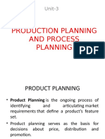 Production Planning and Process Planning: Unit-3