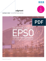 Situational Judgment Sample Test EU EPSO PDF