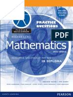 Mathematics HL - Practice Questions