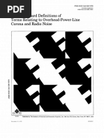 Standard Definitions of Terms Relating To Overhead-Power-Line Corona and Radio Noise