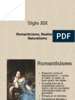 Romanticismo Naturalismo y Realismo