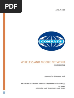 Wireless and Mobile Network Assignment 2 # 1G, 2G, 3G, 4G