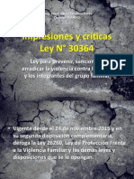 Impresiones y Críticas LEY 30364