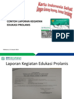 Contoh Laporan Kegiatan Edukasi Prolanis