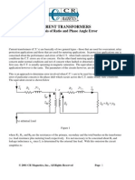 Analysis of Ratio and Phase Angle Errors