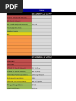 Vitamin - Supplement - Spreadsheet New 9 Feb