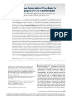 Soft Tissue Augmentation Procedures For Mucogingival Defects in Esthetic Sites