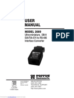 PATTON Manual RS232 To RS485 (Model 2089)