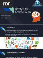 Lifestyle For Healthy Living