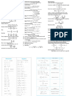 Engineering Mathematics Cheat Sheet