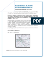 Fuentes y Calidad de Aguas Subterráneas en Arequipa