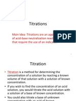 Titrations