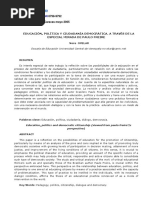 Educación, Política y Ciudadanía. Nora OVELAR