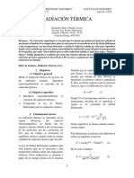 Radiación Térmica: 1. Objetivos 1.1 Objetivo General