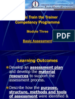 2 - Basic Assessment in Training