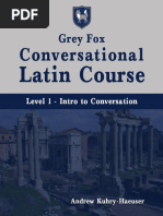 Grey Fox Conversational Latin Course - Level 1 PDF