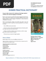 Khmer (Cambodian) Practical Dictionary Press Release